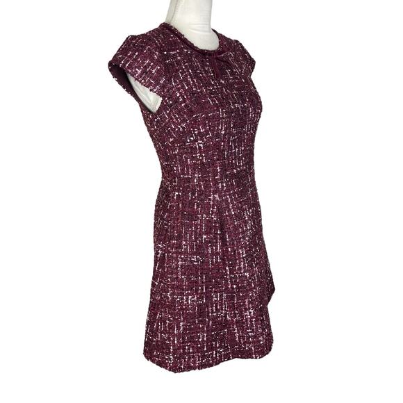 Gal Meets Glam Nell Boucle Dreams Tweed Fit Flare Dress Short Sleeves Size 4 - Picture 4 of 10